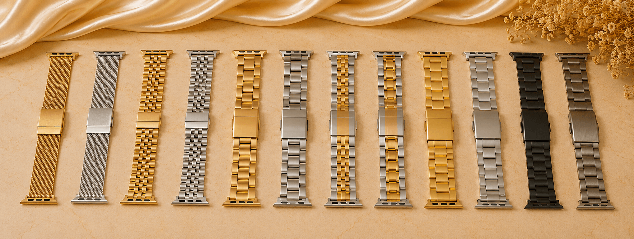 Assorted watch bands and straps